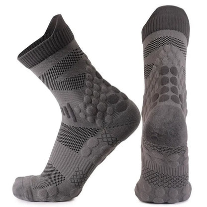 Chaussettes d'entraînement à adhérence en maille (2 paires) - Gris - UE39-45 (US7-13) - image 3