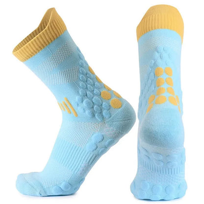 Chaussettes d'entraînement à adhérence en maille (2 paires) - Bleu - UE39-45 (US7-13) - image 5