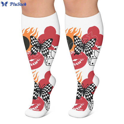 Chaussettes de compression papillon créatives grandes tailles - image 5