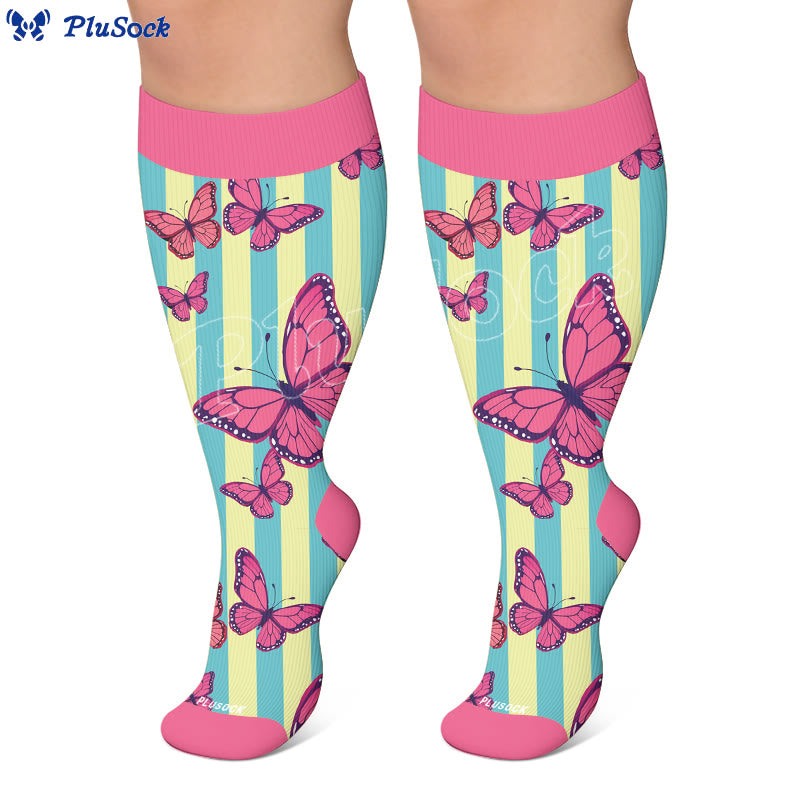 Chaussettes de compression papillon créatives grandes tailles - image 7