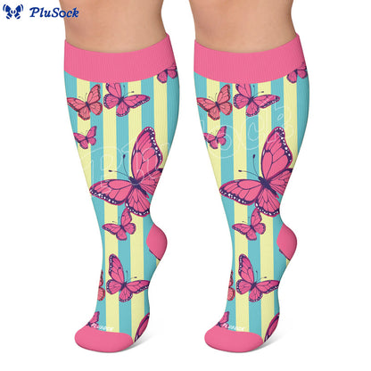 Chaussettes de compression papillon créatives grandes tailles - image 7