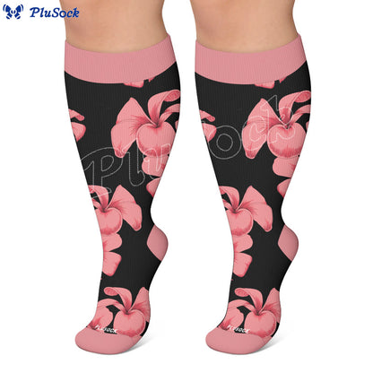 Chaussettes de compression Tulip Bloom grande taille - image 5