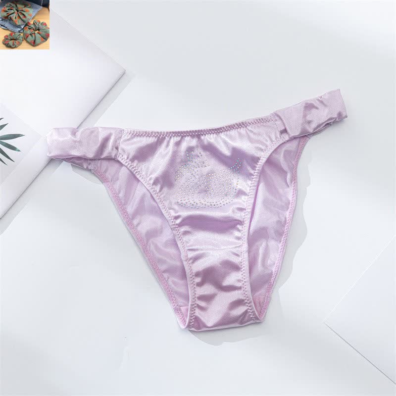 Culottes taille basse Satin Shine (paquet de 3) - Violet clair - XL - image 14