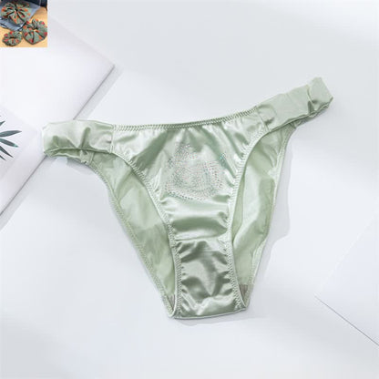 Culottes taille basse Satin Shine (paquet de 3) - Vert clair - XL - image 15