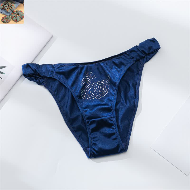 Culottes taille basse Satin Shine (paquet de 3) - Bleu royal - XL - image 13