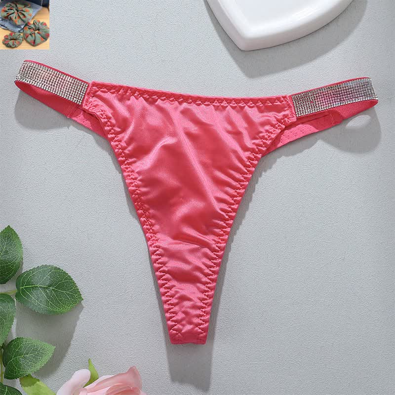 Culottes string taille basse extensibles et douces (paquet de 3) - Fuchsia - XL - image 9