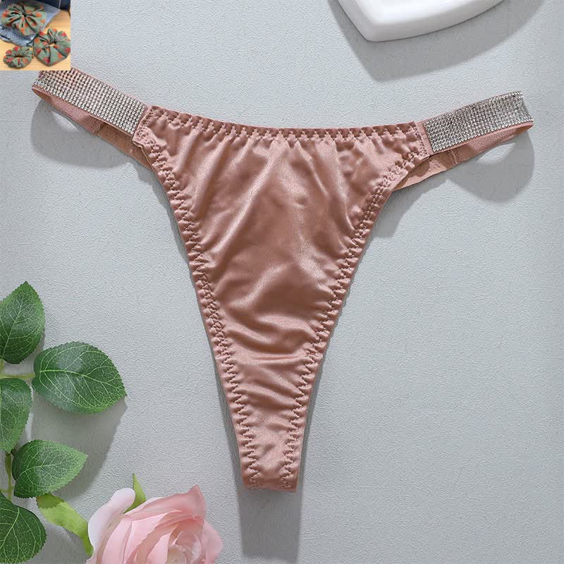 Culottes string taille basse extensibles et douces (paquet de 3) - Rose - XL - image 10
