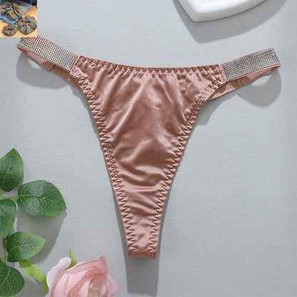 Culottes string taille basse extensibles et douces (paquet de 3) - Rose - XL - image 10