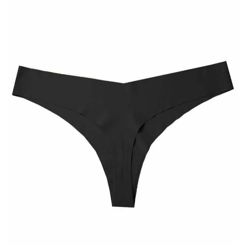 Culottes sans coutures taille basse et lisses (paquet de 3) - Noir - XXL - image 11
