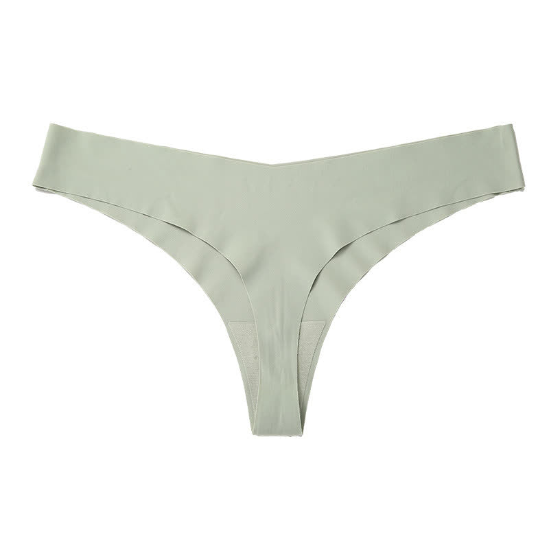 Culottes sans coutures taille basse et lisses (paquet de 3) - Vert - XXL - image 17