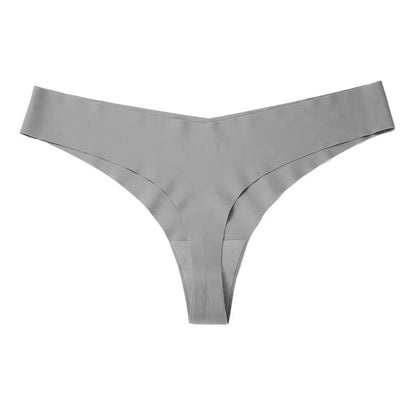 Culottes sans coutures taille basse et lisses (paquet de 3) - Gris - XXL - image 22