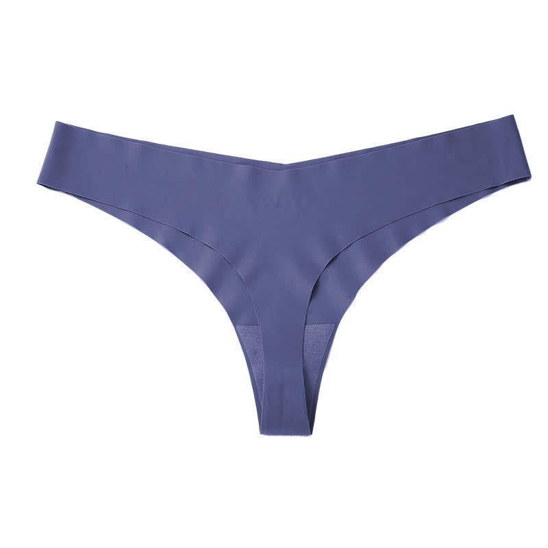 Culottes sans coutures taille basse et lisses (paquet de 3) - Bleu foncé - XXL - image 20