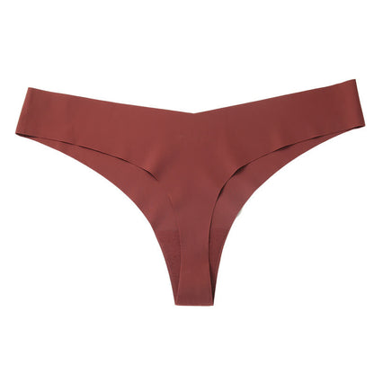 Culottes sans coutures taille basse et lisses (paquet de 3) - Brun - XXL - image 16