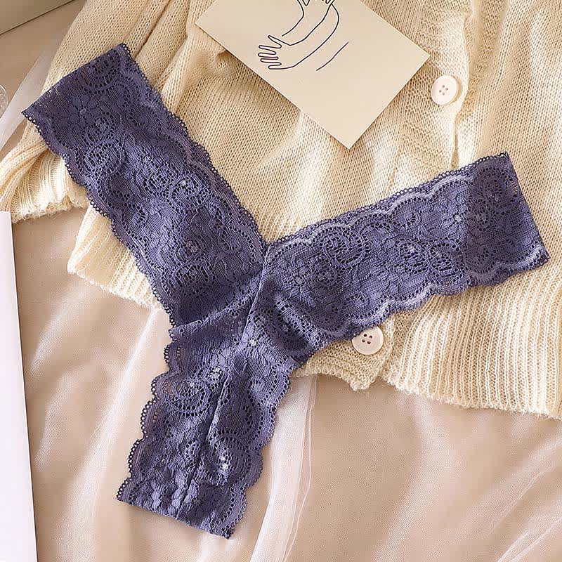 Culottes string en dentelle florale romantique (lot de 3) - image 10