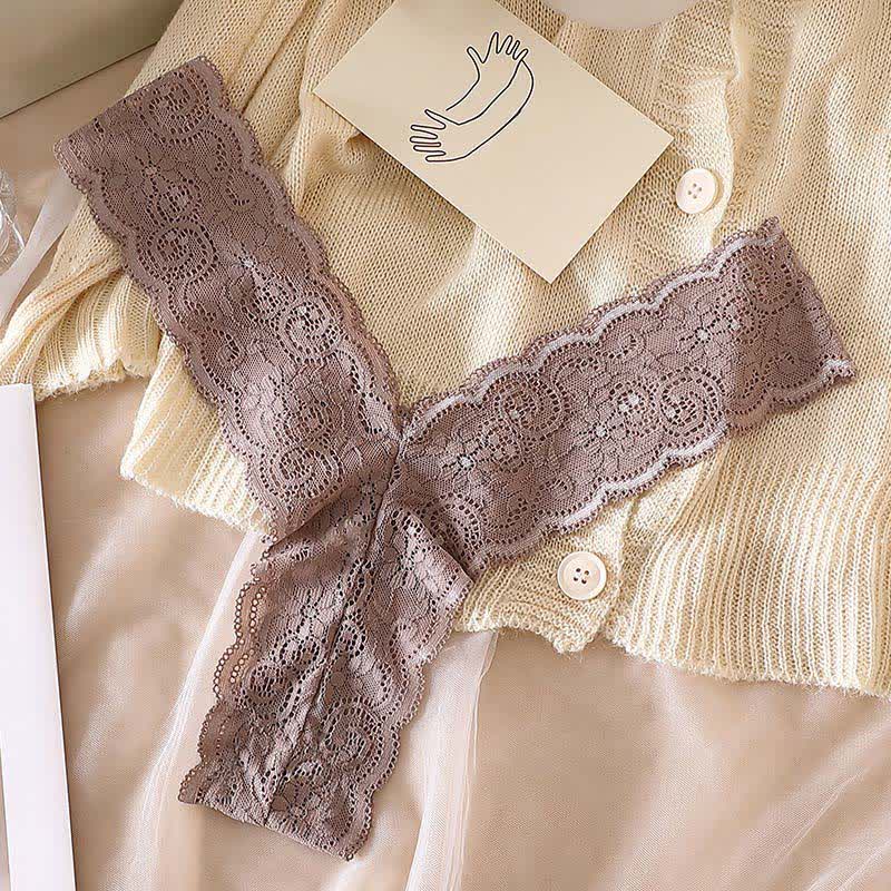 Culottes string en dentelle florale romantique (lot de 3) - image 9