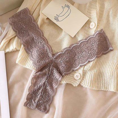 Culottes string en dentelle florale romantique (lot de 3) - image 9