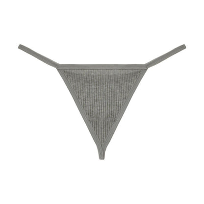 Culottes string côtelées sans coutures (lot de 3) - Gris - XL - image 14