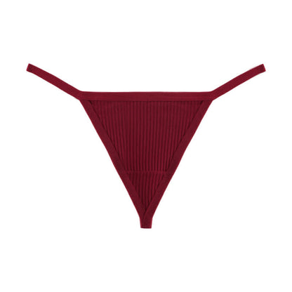 Culottes string côtelées sans coutures (lot de 3) - Vin - XL - image 10