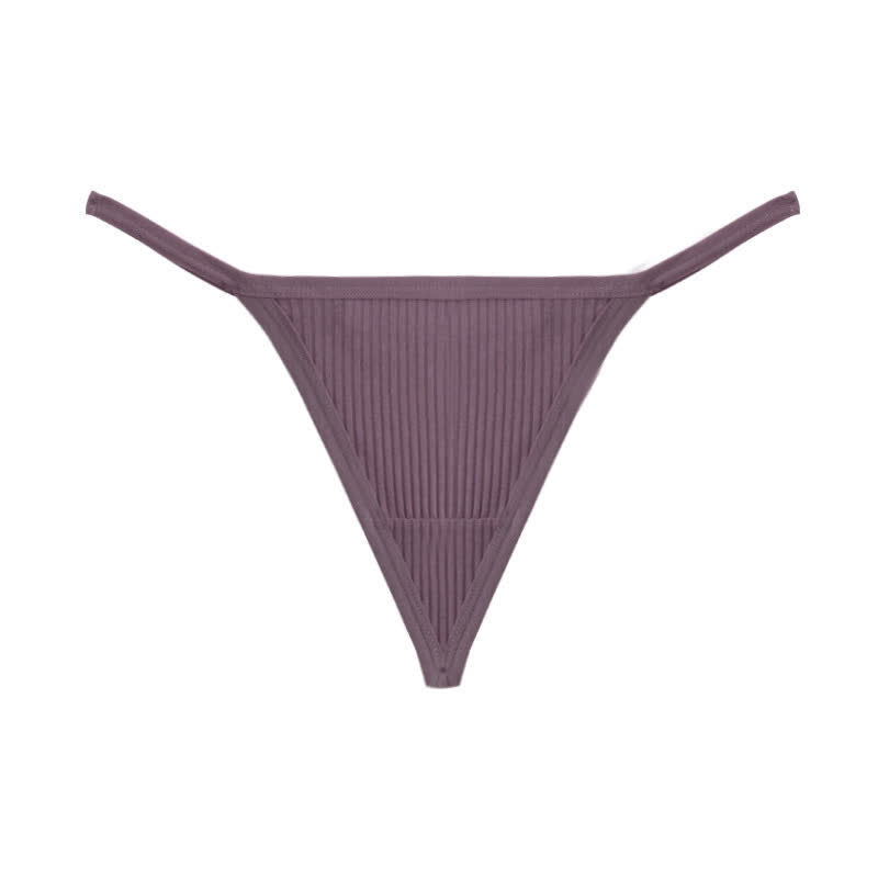 Culottes string côtelées sans coutures (lot de 3) - Violet - XL - image 11