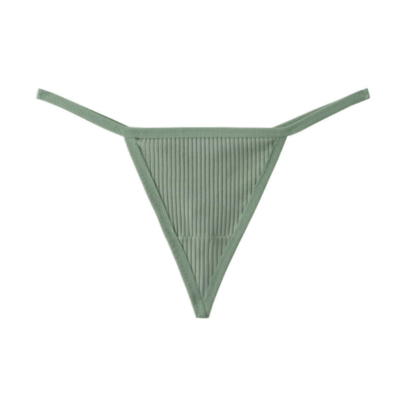 Culottes string côtelées sans coutures (lot de 3) - Vert clair - XL - image 13