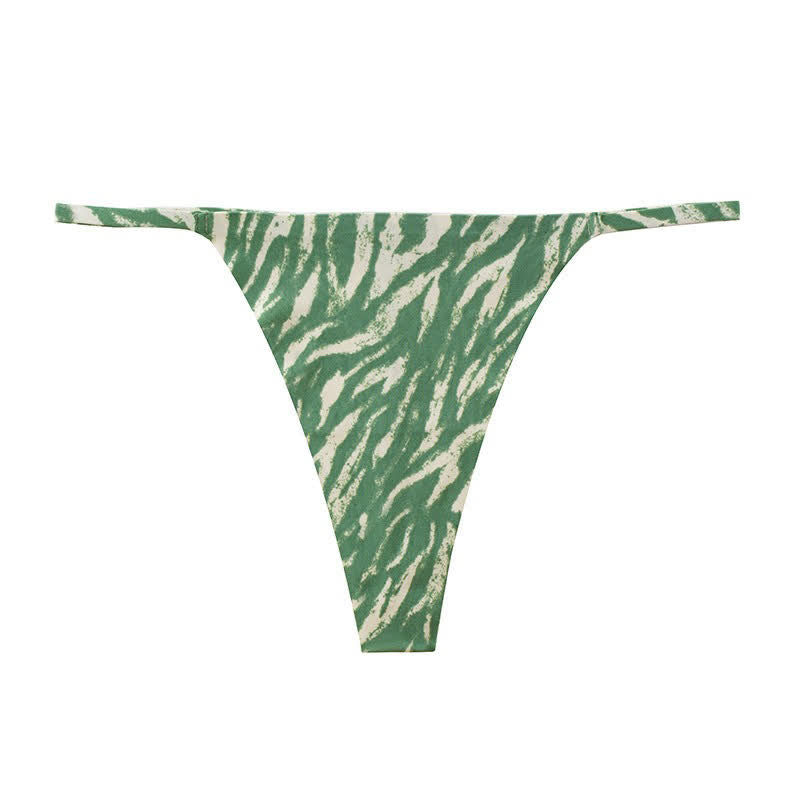 Culottes string à rayures sauvages (paquet de 3) - Vert - XL - image 8