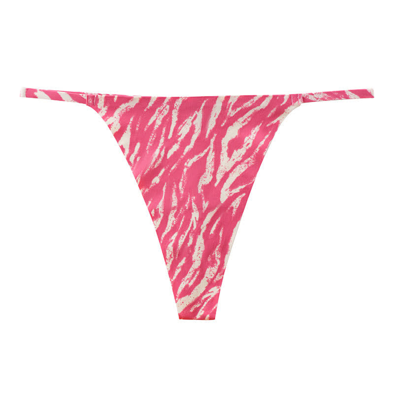 Culottes string à rayures sauvages (paquet de 3) - Rose - XL - image 10