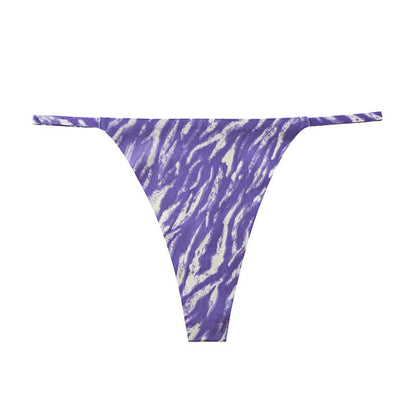 Culottes string à rayures sauvages (paquet de 3) - Violet - XL - image 11