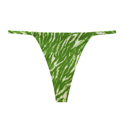 Culottes string à rayures sauvages (paquet de 3) - Vert clair - XL - image 13