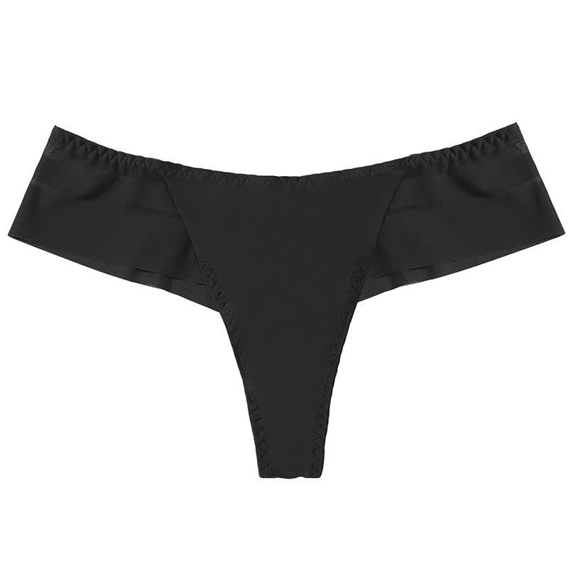 Culottes string légères en maille transparente (lot de 3) - Noir - XL - image 7
