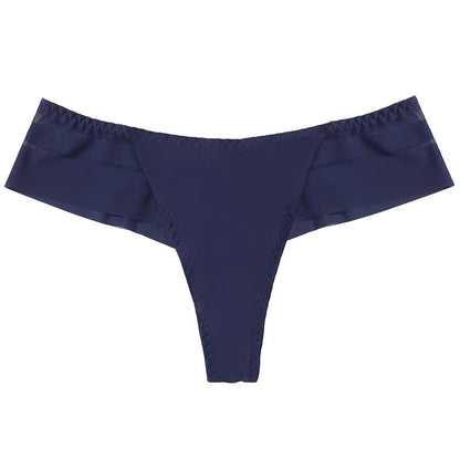 Culottes string légères en maille transparente (lot de 3) - Bleu - XL - image 8