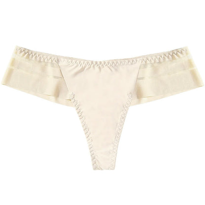 Culottes string légères en maille transparente (lot de 3) - Abricot - XL - image 9