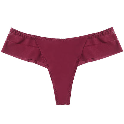 Culottes string légères en maille transparente (lot de 3) - Vin - XL - image 10