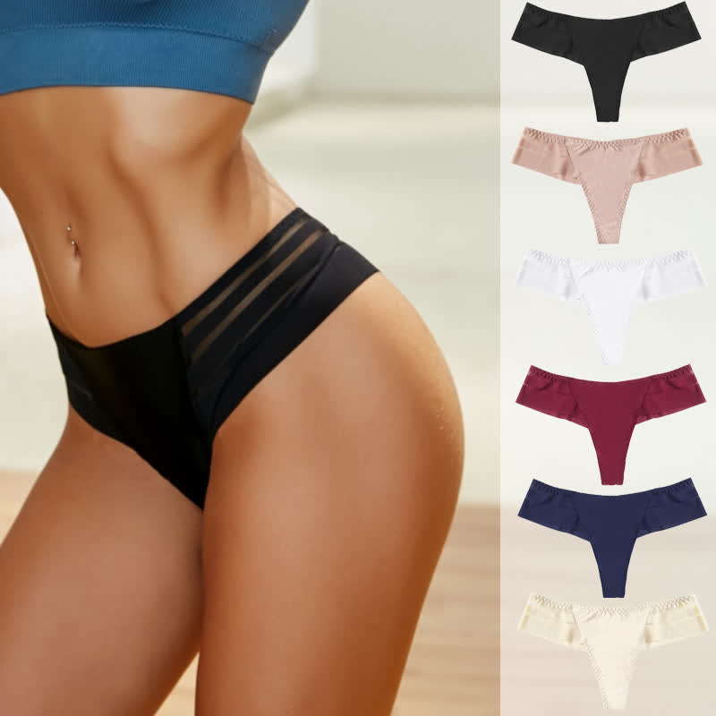 Culottes string légères en maille transparente (lot de 3) - image 0