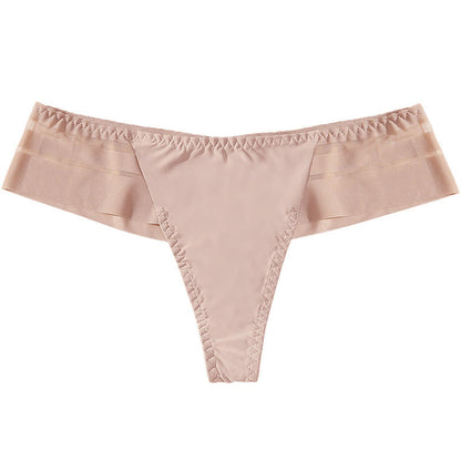 Culottes string légères en maille transparente (lot de 3) - Kaki - XL - image 11