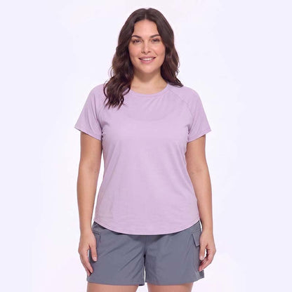 Haut de yoga actif grande taille en maille dos nu - Violet - 5XL - image 3