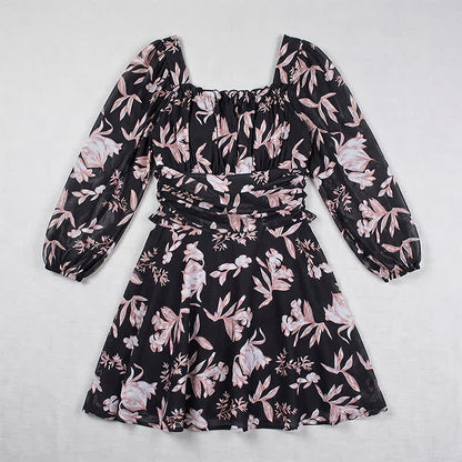 Robe de bain fleurie à col carré - image 8