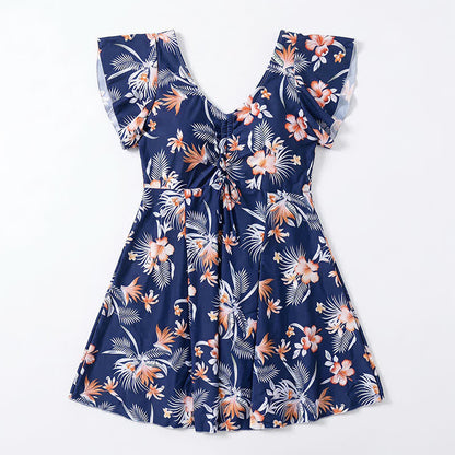 Robe de plage à fleurs tropicales - image 12