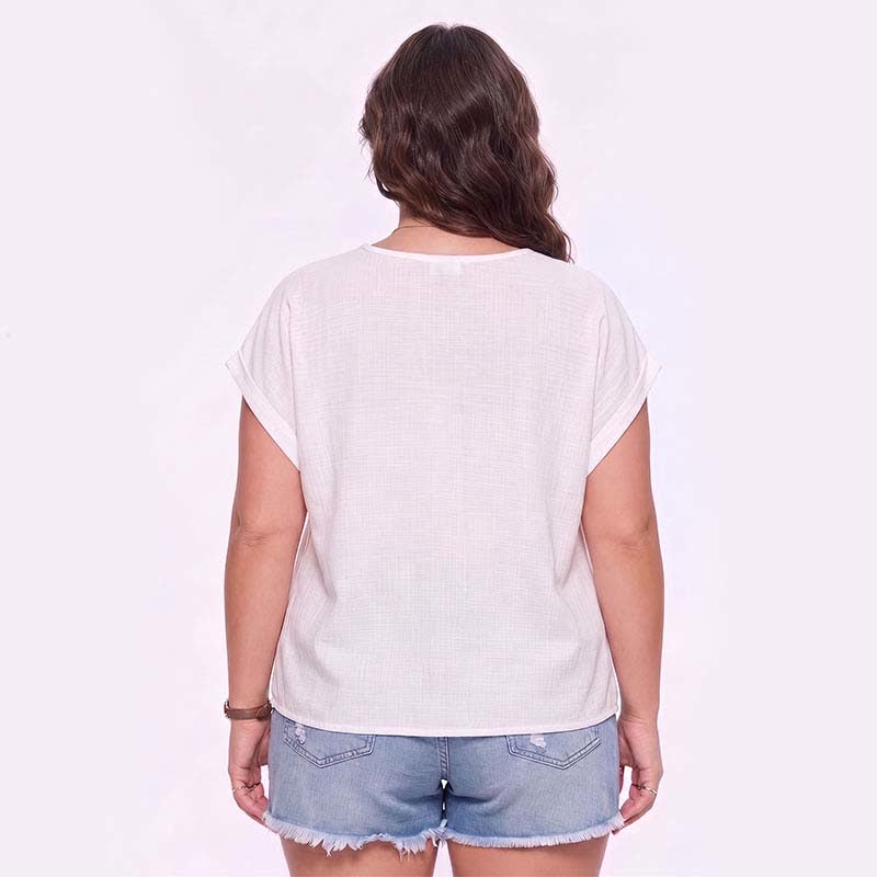 Haut dos nu en maille grande taille - image 1