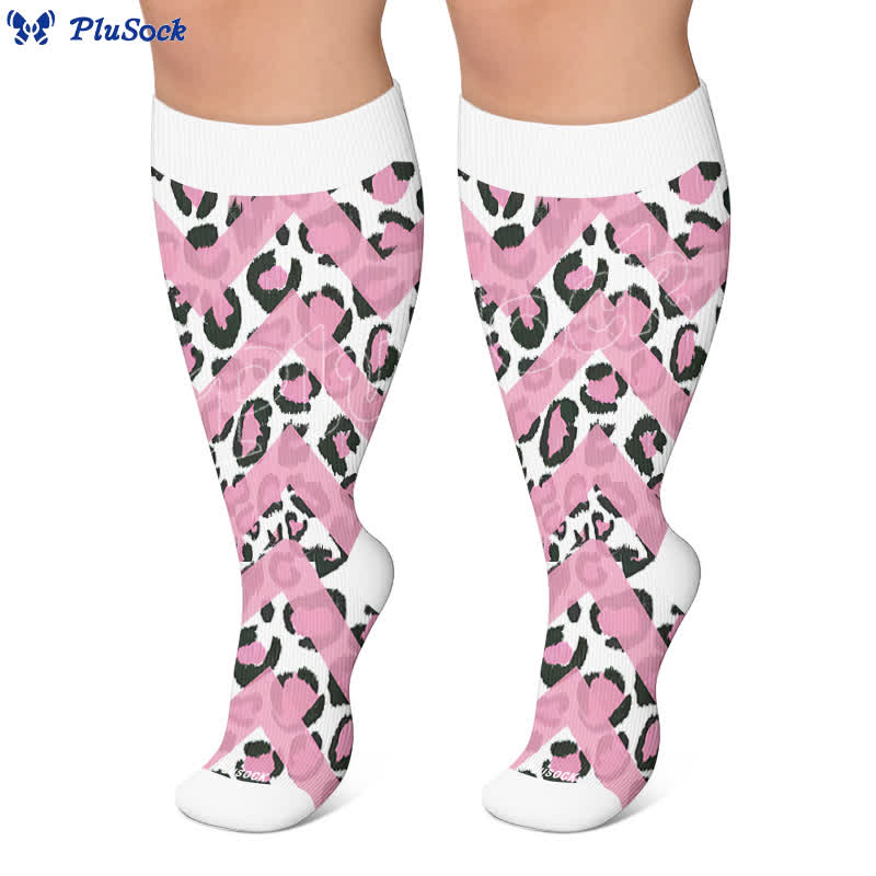Chaussettes de compression Wild Leopard grandes tailles - image 7