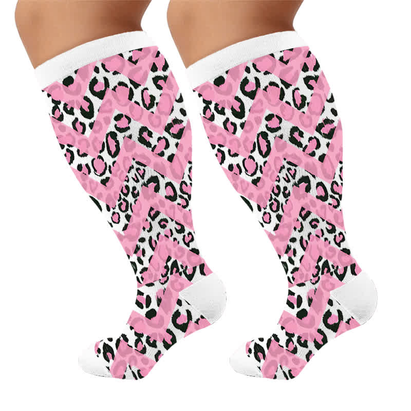 Chaussettes de compression Wild Leopard grandes tailles - image 10