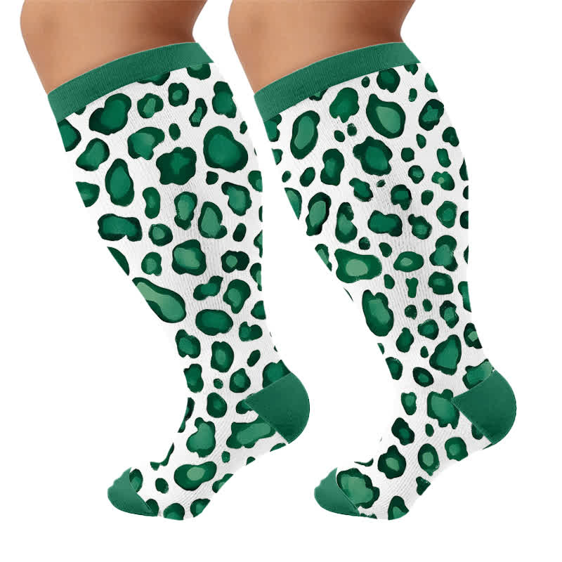 Chaussettes de compression Wild Leopard grandes tailles - image 9