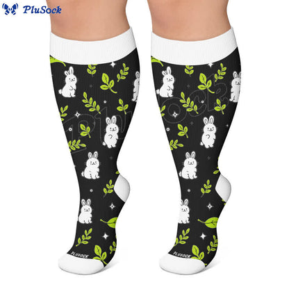 Chaussettes de compression grande taille grenouille vache lapin - image 6