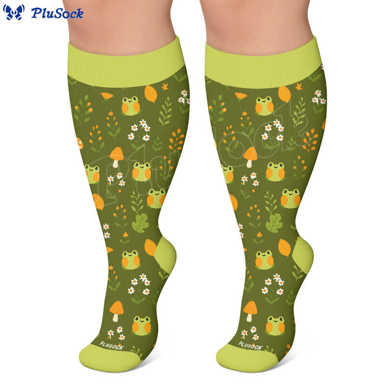 Chaussettes de compression grande taille grenouille vache lapin - image 7