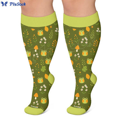 Chaussettes de compression grande taille grenouille vache lapin - image 7