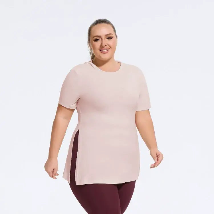 Haut de tous les jours grande taille à fente latérale - image 4