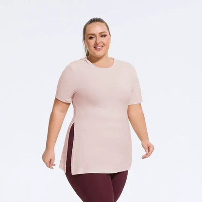 Haut de tous les jours grande taille à fente latérale - image 4