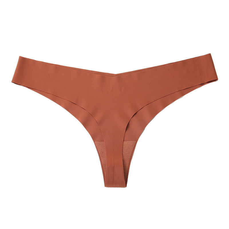 Culottes sans coutures taille basse et lisses (paquet de 3) - Café - XXL - image 13