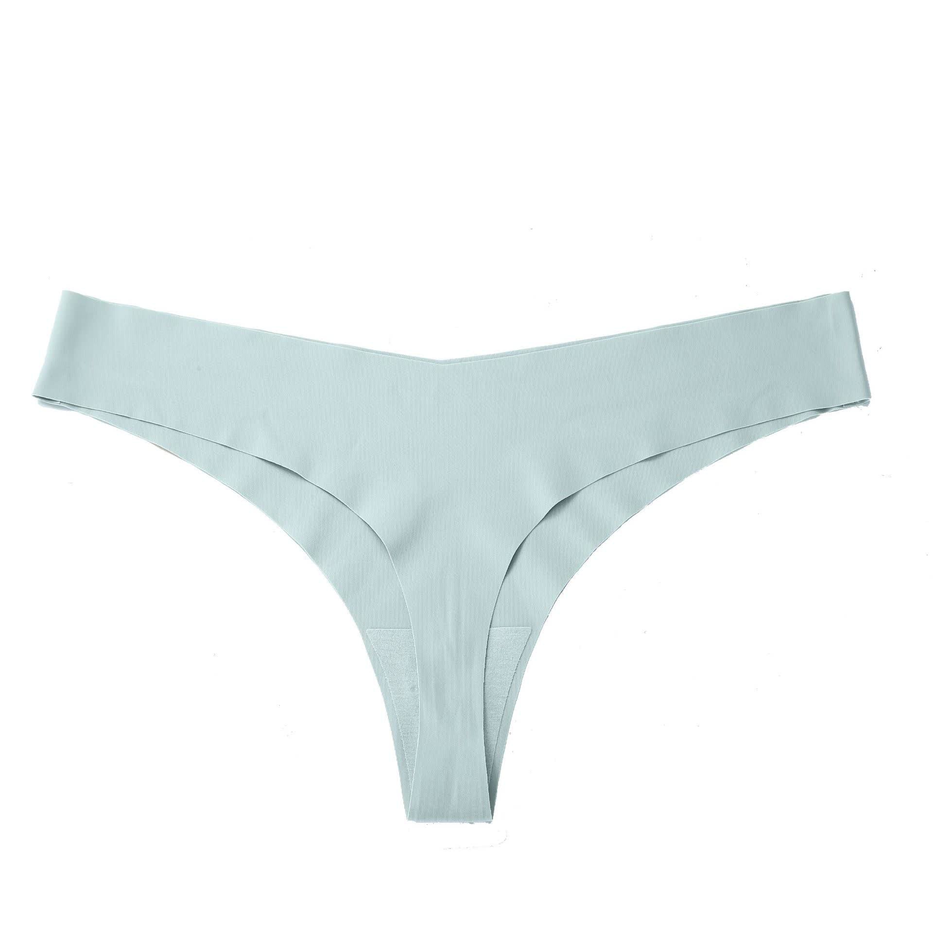 Culottes sans coutures taille basse et lisses (paquet de 3) - Bleu clair - XXL - image 18