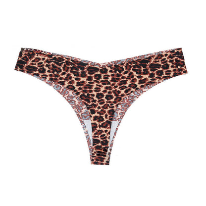 Culottes zébrées sauvages à décolleté en V (paquets de 4) - Café - XL - image 8