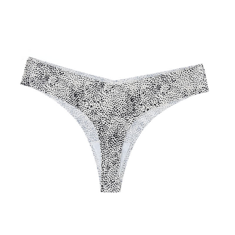 Culottes zébrées sauvages à décolleté en V (paquets de 4) - Noir - XL - image 9